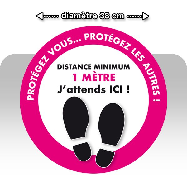 image du produit : Marquage au sol - par lot de 10